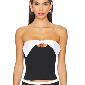ALL THE WAYS  Mila Tube Top in Black Sz M